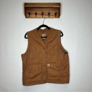 Carhartt Brown Quilted Vest
